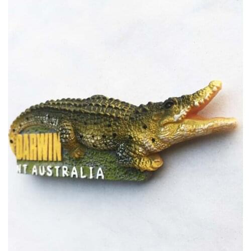 Lychee Australia Crocodile Fridge Magnets Animal Design Refrigerator Magnetic Sticker Home Decoration Travel Souvenirs
