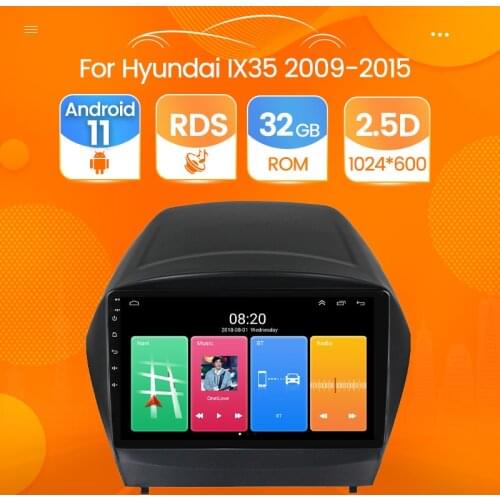 Android 11 Car Radio For Hyundai IX35 2009 2012 2013-2015 Stereo Multimedia Video Player GPS Navigation BT Wifi Tape Recorder