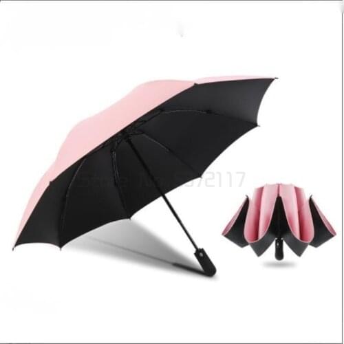 Full automatic umbrella dual-purpose umbrella large reverse vehicle mounted sun umbrella anti ultraviolet sunshade umbrella