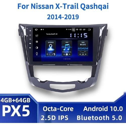 10.2" Android 10.0 Multimedia Player for Nissan X-Trail Qashqai j11 j10 2014 2015 2016 2017 Car Radio GPS Navi Octa Core TDA7850