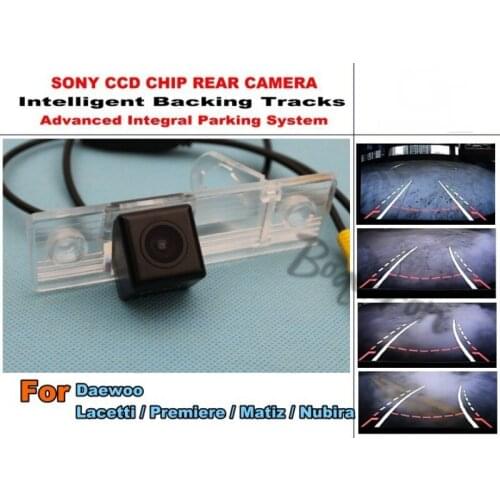 For Daewoo Lacetti / Premiere / Matiz / Nubira Smart Tracks Chip Camera HD CCD Intelligent Dynamic Parking Car Rear View Camera