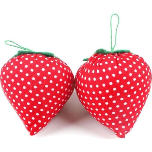 Strawberry Needle Pincushion Cross Stitch Sewing Pin Storage Holder Cushion DIY Apparel Sewing & Fabric Tools