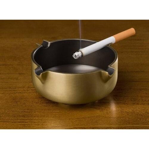 Arab high grade luxury GOOD LUCK Royal Handmade brass Ashtray statue HOME company office business BEST MALE MEN birthday GIFT A2