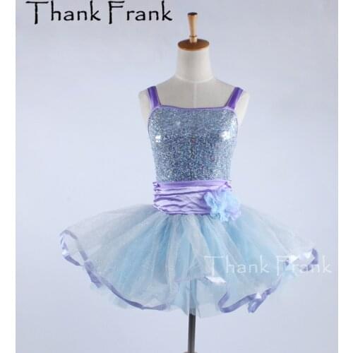 Girls Sequin Camisole Ballet Tutu Dress Women Ballerina Dance Costume Kids Adult Gorgeous Stage Wear C462