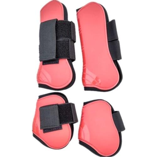 Horse Tendon Boots Polyurethane Blue Whit Red Black Shell Neoprene Lining Jumping Protective Boot
