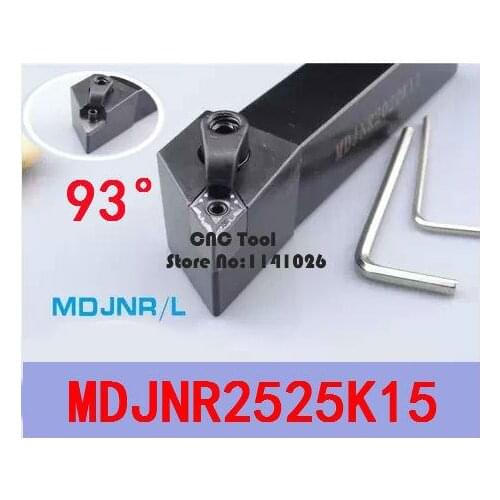 MDJNR2525M15/ MDJNL2525M15 Metal Lathe Cutting Tools,CNC Turning Tool,Lathe Machine Tools, External Turning Tool Type MDJNR/L