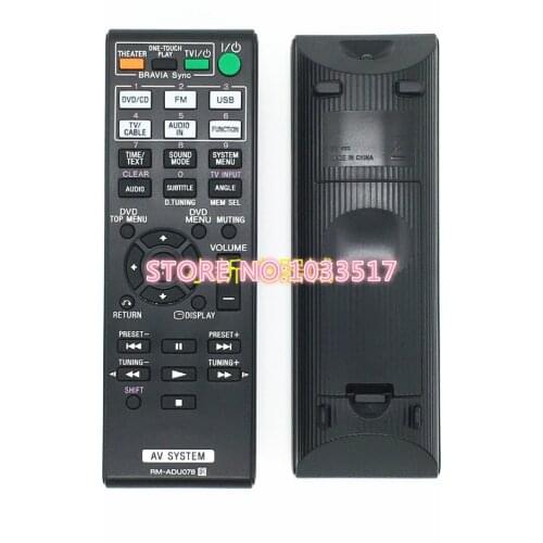 New AV amplifier remote control for sony RM-ADU078 DAV-TZ230 TZ510 TZ630 TZ710