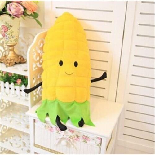 45cm plush Simulation fat corn yellow good quality stuffed soft Pillow lovely sofa decoration christmas birthday gift for kid
