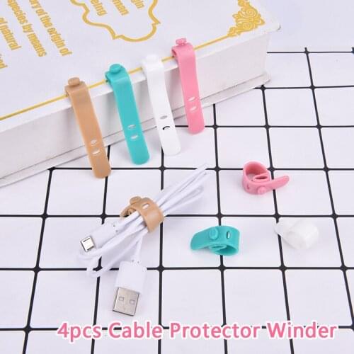 Portable Silicone Cable Winder Data Line Protective Cable protector Case Cover For Phone Cable Winder
