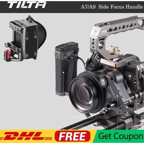 Tiltaing Side Focus Handle For Sony A7 A9 Series Camera Cage side Power handle for F550 F570 LP-E6 F970 Battery Type III