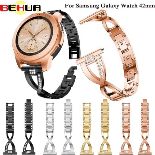 Replacement watchband For Samsung Galaxy Watch 42mm stainless steel smart wristbands 20mm For Samsung Galaxy Watch Active Strap