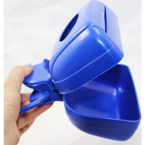 Dog Pet Travel Pooper Scooper Dog Poop Bag Dispenser Portable Pet Shovel Poop Pickup Dogs Toilet Cleaning Shovels