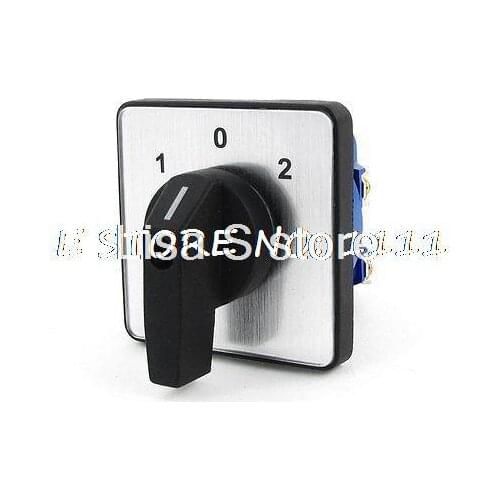 Ui500V Ith16A ON/OFF/ON 3 Position Rotary Cam Changeover Switch