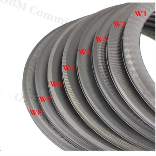 High quality 25mm Wide 700C Road Bike Road Bike Carbon Cycling Rim Clincher Tubeless Bicycle Carbon Rims 700c Road