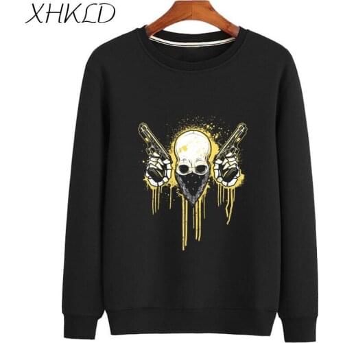 XHKLD Funny Printed Pullovers Tracksuit Unisex Thick men Long Sleeve sweatshirt Sportswear Comic Casual Slim Coat Male Jacket