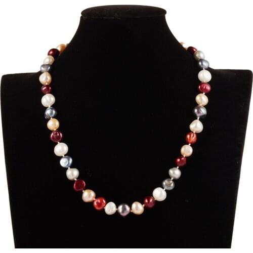 Candy Color Pearl Beaded Long Chain Necklace Women Female Elegant Wedding Engagement Irregular Jewelry Lady Gifts 2021
