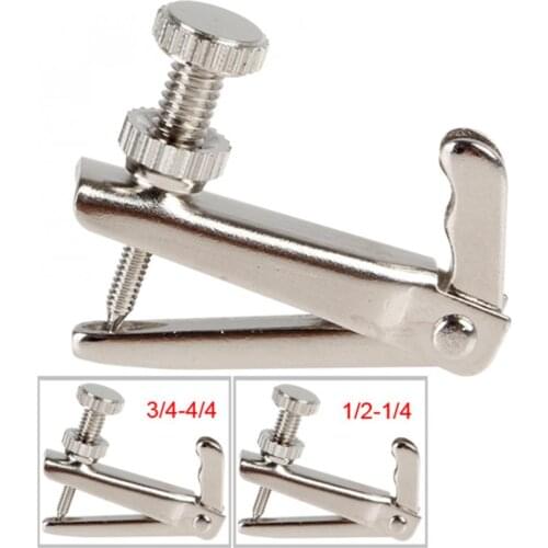 1/4-1/2 3/4-4/4 Size Violin Silver String Fine Adjuster Tuners