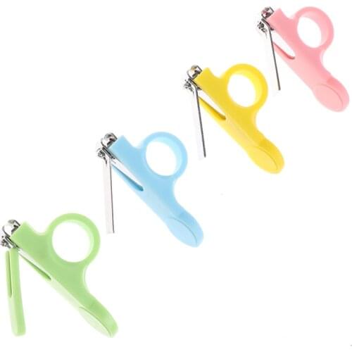 Baby Safety Nail Clipper 1Pcs Finger Trimmer Scissor Non-slip Buckle Portable Mini Manicure Cutter Nail Scissors Baby Nail Care