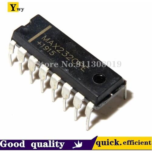 10pcs MAX232CPE MAX232 DIP-16 RS-232 Interface IC 5V MultiCh RS-232 Driver/Receiver new original