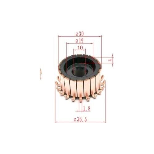 10x30x17.5mm 20p Automotive fan motor commutator Copper Commutator for Mini Drill On Armature Commutator