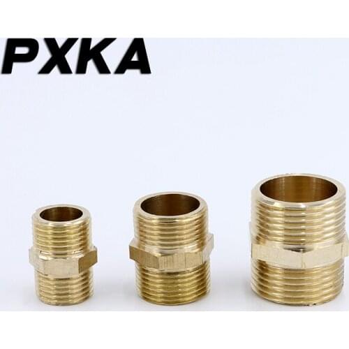 Free shipping The copper outer wire directly lengthens the inner water inlet pipe of the double outer wire connector