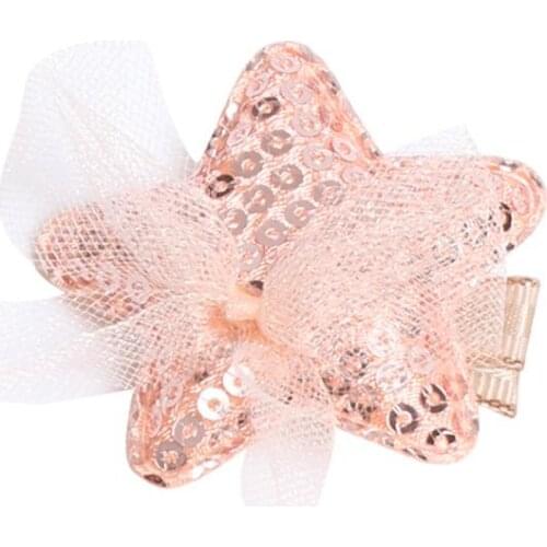Kids Baby Girls Hair Clips Sweet Princess Childrens Hair Clip Hairgrips Sequin Crown Star Bow Hairpin Shiny Lace Hair Clips