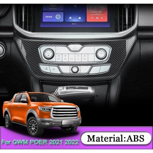 For Great Wall Cannon GWM Poer Ute 2021 2022 Car Air Conditioning Switch Sequins Internal Decoration Stickers Auto Accessories