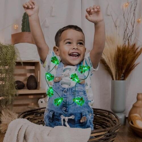 Electrical Christmas Light Necklace LED Xmas Tree Decorative Lamp Festival Light Decoration for Party Celebration