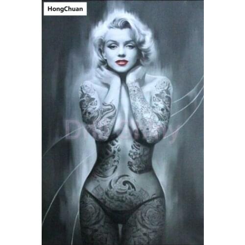 Marilyn Monroe Sexy 5D DIY Square/Round Diamond Painting Mosaic Cross Stitch Home Decoration Mural Christmas Gift New Year