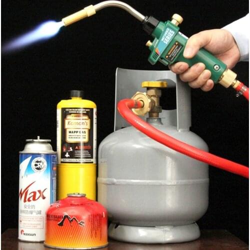 Mapp Gas Brazing Torch Self Ignition Trigger Propane Welding Heating BBQ HVAC Plumbing Jewelry CGA600 Burner