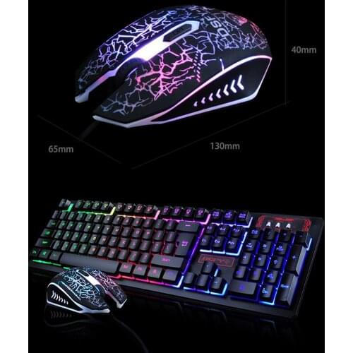 Gaming Keyboard and Mouse Set k13 Backlight Usb Ergonomic for PC Laptop Gamer Games Mouses and Keyboards Kit