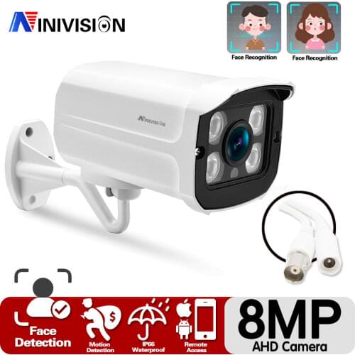 8MP Camera Surveillance AHD Surveillance CCTV Analog Camera High Resolution IR Cameras PAL NTSC Outdoor Waterproof Video Camera