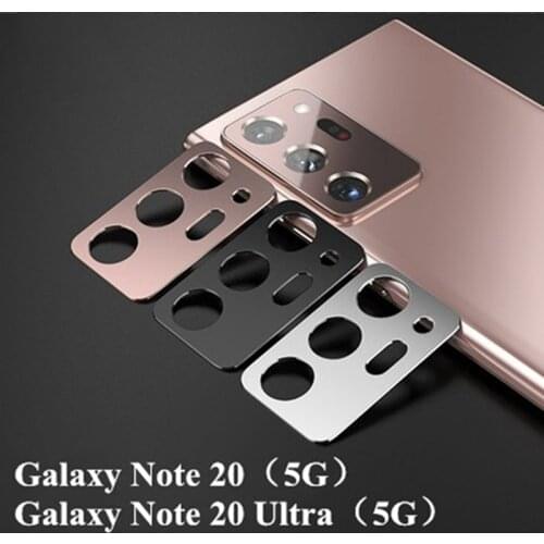 2PCS Camera Lens Protection Metal Ring Case for Samsung Galaxy Note20 Ultra Note 20 Temper Protective glass Galaxy Note20 5G