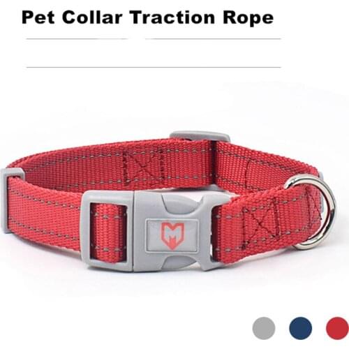 Dog Collars Nylon Collar Pet Collar Traction Rope Leash Lead For Small Medium Large Dogs Pitbull Bulldog Pugs Beagle