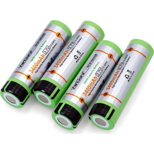New VariCore for 18650 3400mAh battery NCR18650B with original new 3.7V Suitable for flashlights