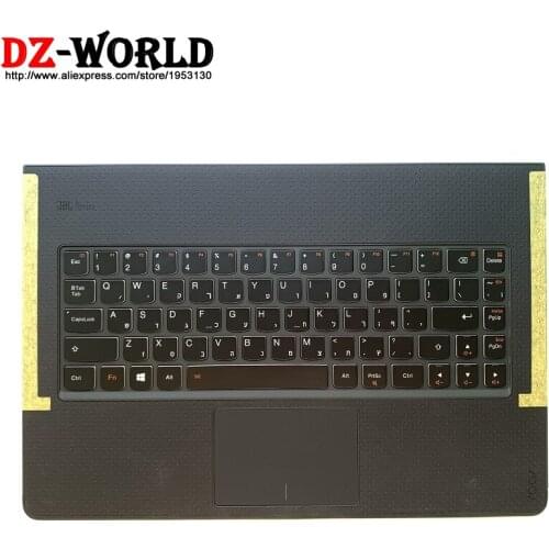 New Palmrest Upper Case With Hebrew Israel Backlit Keyboard Touchpad for Lenovo Yoga 3 Pro-1370 Laptop C Cover 5CB0G97334