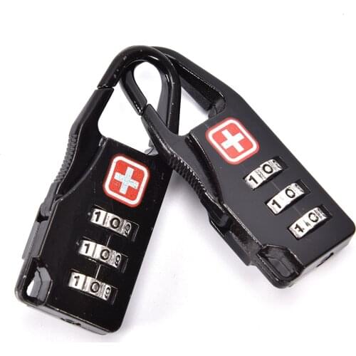 One Piece 3 Digit Combination Password Luggage Code Lock Mini Suitcase Lock For Travel Accessories