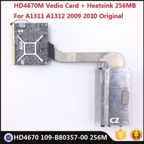 Genuine HD4670 256MB Graphics Video Card +Heatsink for iMac 2009 2010 A1312 A1311 2009 2010 VGA GPU Board 109-B80357-00 Tested