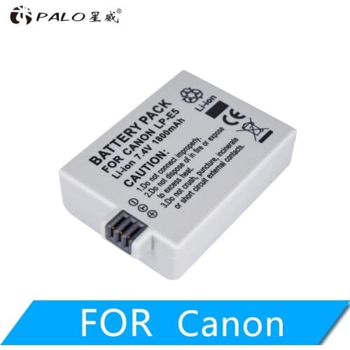 1Pc 1800mAh 7.4V LP-E5 LPE5 LP E5 Rechargeable Camera Battery for Canon EOS 450D 500D 1000D Kiss X3 Kiss F Rebel Xsi