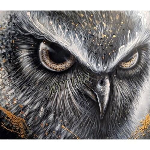 Full square/round drill 5D diy diamond painting Owl head scenery embroidery pattern resin 3D cross stitch mosaic wall stickers