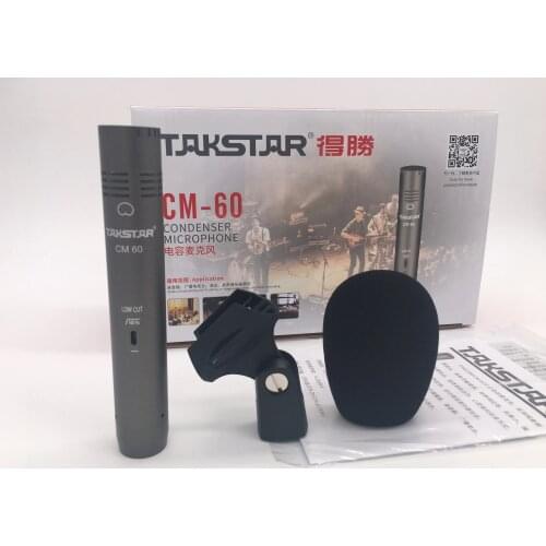 Takstar CM-60 professional recording microphone aforementioned type condenser mic for musical instrument,on-stage performance