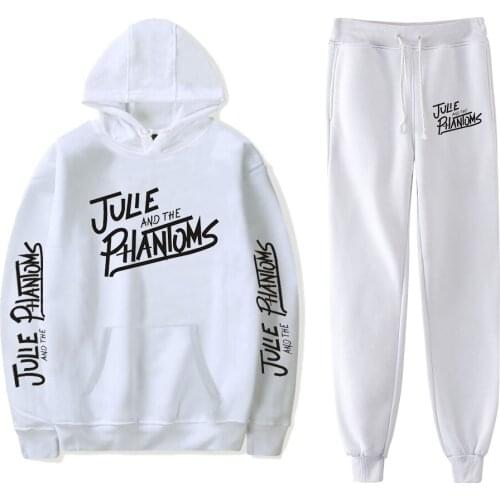 Julie and the Phantoms Hoodies Two Piece Set Tracksuit Harajuku Sweatshirts+Jogger Pant Sunset Curve Clothes Men Women Sets