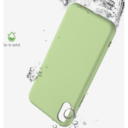 Thin Soft Case Tpu Crimson Matcha green for Iphone Se2 11pro Max 6 6s 7 8plus 5s 5 X XS XR Xsmax Original Liquid Silicone Cover