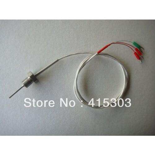 5*50mm Class A Hereaus Thin Film Pt100 Sensor with 1M Cable 1/2NPT Thread Free Shipping