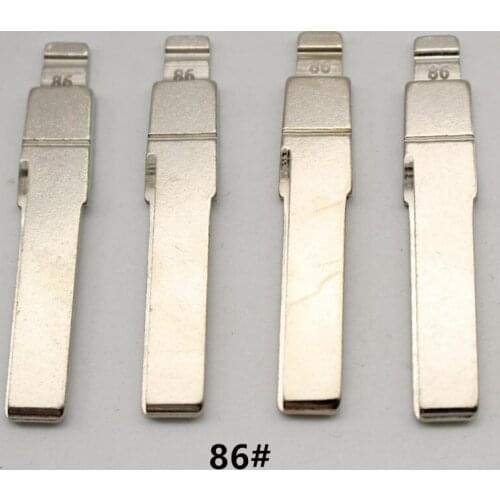 VVDI OEM 10Pcs 86# Metal Uncut Flip KD Remote Key Blade For Vw Passat/Polo/Bora/Lavida/Sagitar Mid Slot