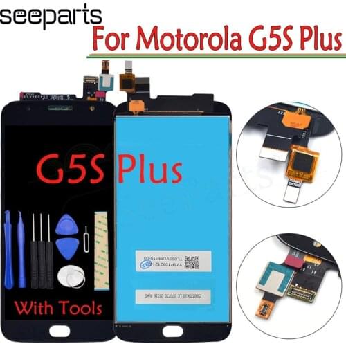 High Quality 5.5'For Motorola Moto G5S Plus LCD Screen Display WIth Touch Glass Digitizer Assembly Replacement Parts+tools