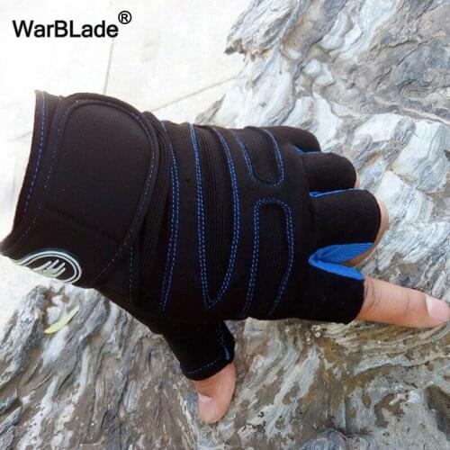 WBL Men Gym Gloves Exercise Protecting Breathable Bodybuilding Workout Sports Gloves fitness weight-lifting half finger gloves
