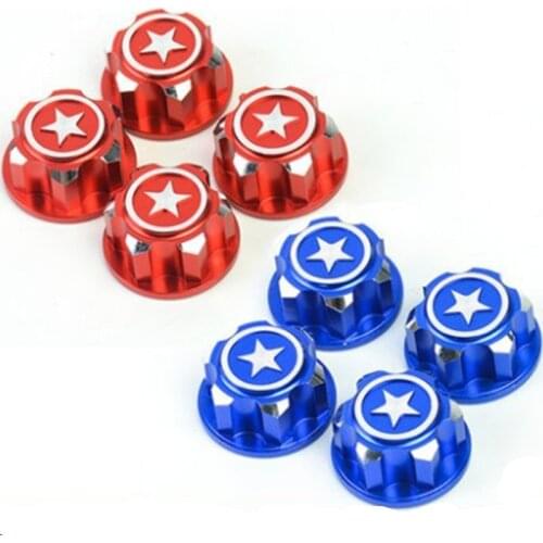 RC Car Aluminum 17mm Dustproof Non-slip Anti-Skid Hex Wheel Nuts For 1/8 Traxxas X-Maxx Summit E-Revo Buggy CNC