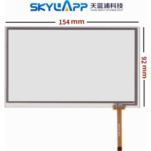 6.2''inch 4 wire 154mm*92mm resistive touch screen for PW062XS1Pw062xs3 Pw062xs6 GPS navigation Handwriting Touchscreen Panel