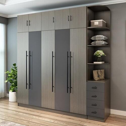 American Black Cabinet Door Handles Modern 1000MM 1200MM Long Minimalist Handles Drawer Wardrobe Cabinet Pulls Aluminum Alloy